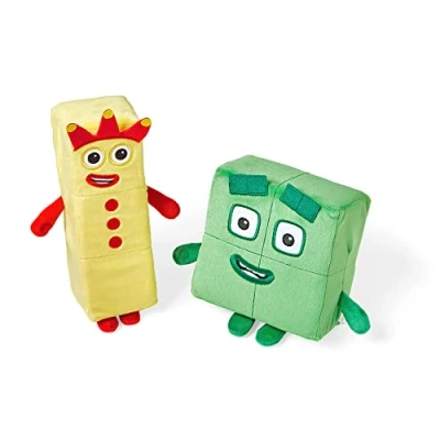 Image de Amis espiègles Numberblocks Trois et Quatre de Learning Resources, peluches douces Quatre, pour filles garçons, enfants 1 à 3 ans, partir 18 mois