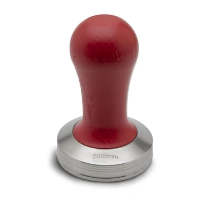 Image de Lelit PLA481R Lelit58 Coffee Tamper Rdw Handle, Argent/Rouge