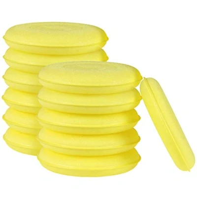 Image de ZoneYan 12 Pièces Tampon Applicateur en Mousse, Cire Mousse Éponges, à La Polonais, Applicateurs Microfibre de pour Nettoyer Voitures Véhicule, Verre
