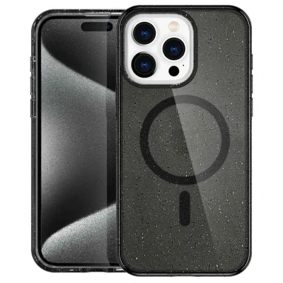 Image de imoshion Coque Sparkle avec MagSafe pour iPhone 15 Pro Noir Neuf