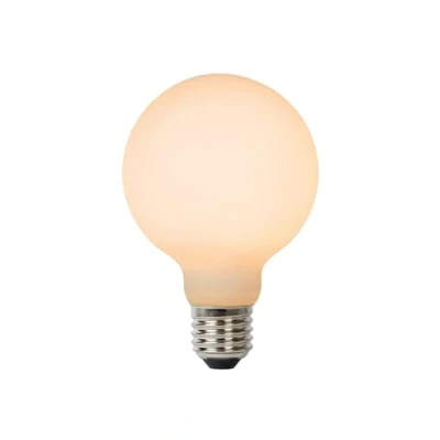 Image de Lucide STEP DIM BULB Ampoule filament Ø 8 cm LED Dim. E27 1x8W 2700K 3 StepDim Opalin