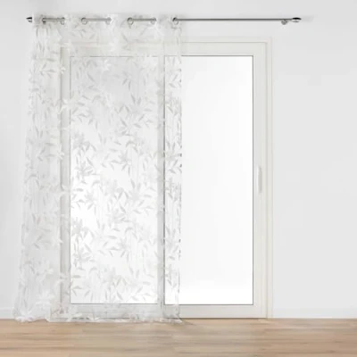 Image de douceur d&#039;intérieur, Voilage à Oeillets (140 x 240 cm) Dolia, Voile Dévoré Métallisé
