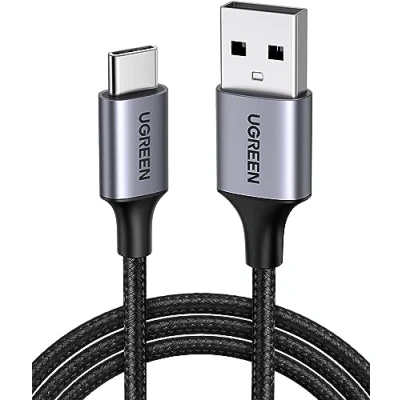 Image de Ugreen Premium 2m USB A to C Cable Fast Charging QC 3.0, 3A, Gray