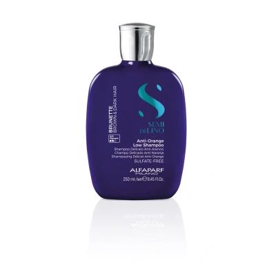 Image de Alfaparf Shampooing Semi di Lino Brunette Anti Orange 250 ml Pour tous types de cheveux