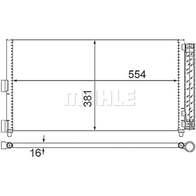 Image de MAHLE ORIGINAL AC 372 000S Condenseur De Clim avec déshydrateur 16 15,5 565 FIAT: Punto II 3/5 portes, Idea, Doblo I Cargo, LANCIA: Ypsilon II, Musa