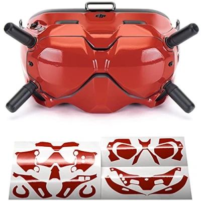 Image de WRAPGRADE Skin Compatible avec DJI FPV Casque V2 (Super Red)