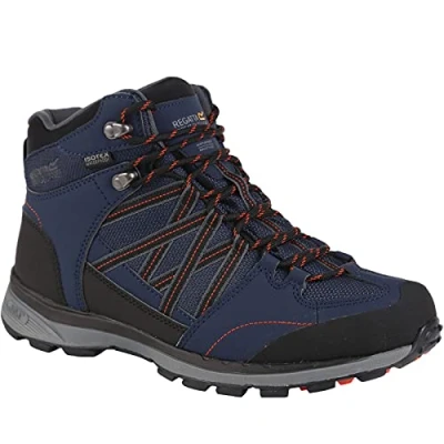 Image de Regatta Homme Chaussures Techniques Samaris II Hiking Boot, Navy/Burnt Salmon, 47 EU