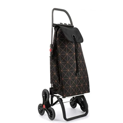 Image de Chariot de Course Rolser I Max Star 6 Roues Pliante Monte escaliers Orange