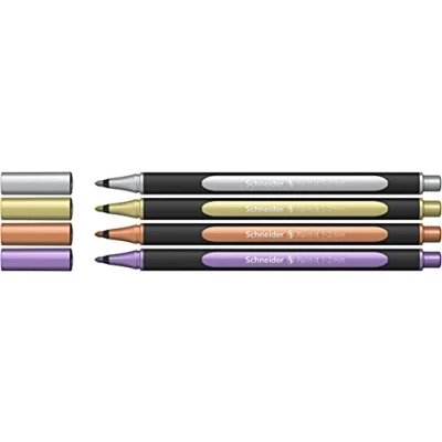 Image de Schneider Paint It Metallicliner 020 (épaisseur de trait 1 2 mm) étui 10 pièces assorties
