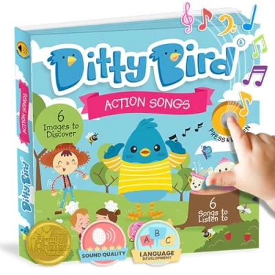 Image de DITTY BIRD Découvrez Les Livres musicaux Comptines pour Tout Petits de 1 à 3 Ans. Je suis Une Petite théière et d&#039;autres Sons captivants dans Ces interactifs Solides bébés!