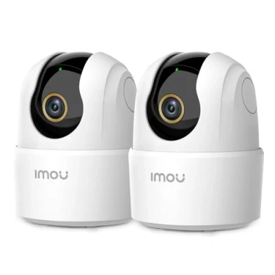 Image de Imou 2.5K(4MP) Lot de 2 Caméra Surveillance WiFi Intérieure 360 Connectée Smartphone avec Détection Humaine AI Suivi Intelligent Sirène Audio Bidirectionnel Compatible Alexa pour Bébé/Animaux