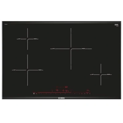 Image de Bosch 8 Series PIE875DC1E Integrated with Plate (Built in, Induction Plate, Glass and Ceramic, Black, LED, Touch)