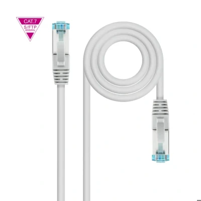 Image de NANOCABLE 10.20.1703 3m Cat.7 600Mhz LSZH SFTP PIMF Câble Ethernet RJ45 LAN Local Area Network pour PC Laptop PS4 PS5
