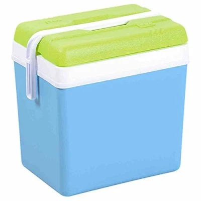 Image de ETS Georges David S.A. Glacière 24 L EDA Bleu Turquoise et Vert prévue pour Bouteilles 2L Debout