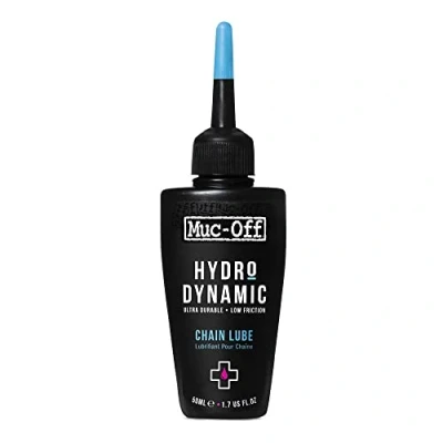 Image de Muc Off Lubrifiant Chaîne de Vélo Hydrodynamique 50 ml Pour Ultra Durable Offrant un Frottement Minimal toutes Conditions Météo, Jaune