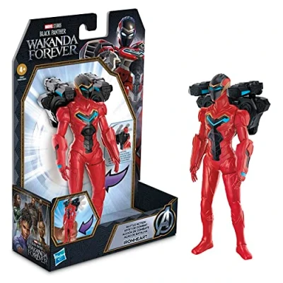 Image de Marvel Hasbro, Black Panther : Wakanda Forever, Ironheart Transformation Vibranio, Figurine d&#039;action de 15 cm, Jouet Enfants et Filles à partir 4 Ans