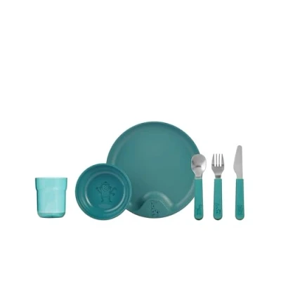 Image de Mepal Children&#039;s Tableware Mio Deep Turquoise 6 Piece Set