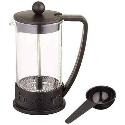 Image de Bodum 10938 01 Brazil Cafetière à Piston 8 Tasses 1,0 L Noir