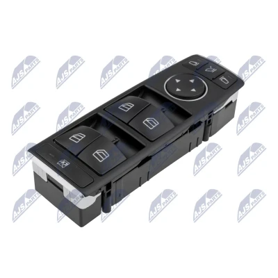 Image de NTY EWS ME 075 Interrupteur, lève vitre avant gauche MERCEDES BENZ: Classe C Break, Berline, GLK