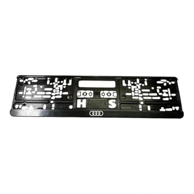 Image de Audi 3292100100 Support de Plaque d&#039;immatriculation avec Logo Noir
