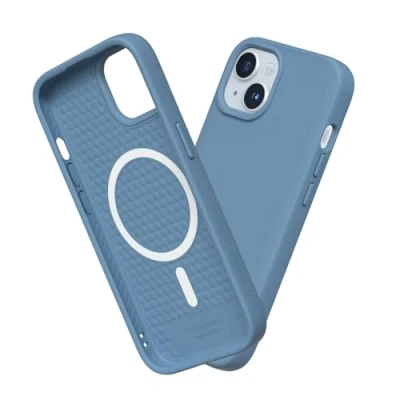 Image de RhinoShield Coque Compatible avec [iPhone 15 Plus] SolidSuit Magsafe Fine Technologie d&#039;absorption des Chocs et Finition Premium Mate Bleu marée