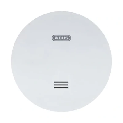 Image de ABUS Détecteur de fumée plat RWM160 Avec batterie 10 ans Label Q et DIN EN 14604 Réduit le clignotement nuit