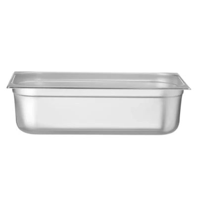 Image de HENDI Bac Gastronorme, GN 1/1, résistance thermique 40 C à 300 C, utilisable dans des fours convection, réfrigérateurs, bain maries, chafing dishes, 21L, 530x325x(H)150mm, inox