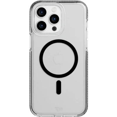 Image de tech21 Evo Crystal Coque pour iPhone 15 Pro Max Compatible avec MagSafe de Protection Contre Les Chocs Noir Graphite
