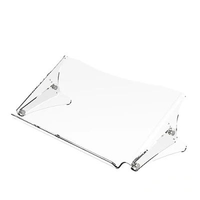 Image de Dataflex Addit ErgoDoc® Support documents Réglable 400, Acrylique transparent, de également adapté aux livres, chemises jusqu&#039;à A3, Réglable, Capacité charge 6kg, Espace rangement pour clavier