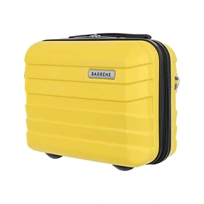 Image de BARRENS Cosmetique Malette Etui de Voyage avec poignée Bagage à Main A Fixer sur la Valise ou Porter l&#039;épaule Matériau ABS 31x35x18 cm 17l Jaune