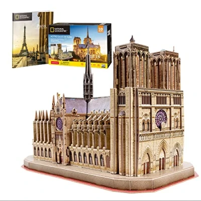 Image de National Geographic Puzzle 3D Notre Dame Maquette A Construire Adulte Et Enfant 8 Ans Jouet 128 Pièces