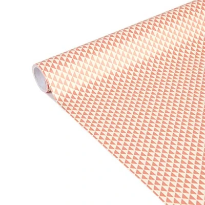 Image de Clairefontaine 223860C Un Rouleau De Papier Cadeau Affiche 80g Dimensions : 5mx35cm (Spécial Petite Largeur) Motif Triangles Emballage Cadeau, Idéal Pour Les Petits Emballages