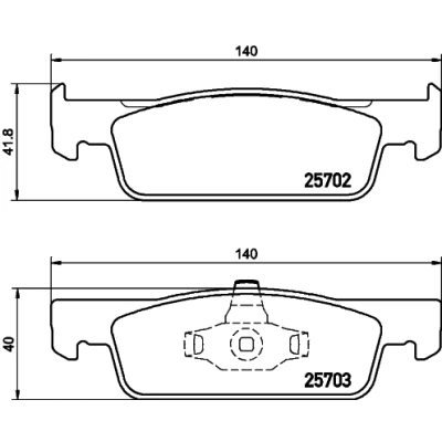 Image de HELLA 8DB 355 020 801 Jeu de plaquettes frein non préparé pour indicateur d&#039;usure RENAULT: CLIO 4, Twingo 3, 4 Kasten, DACIA: SANDERO 2