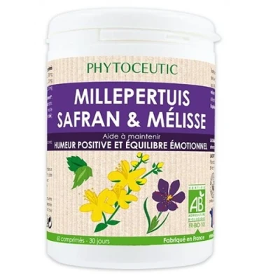 Image de Millepertuis safran bio 60 comprimés