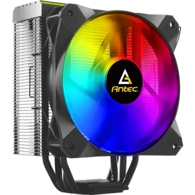 Image de Antec A400 RGB Processeur Refroidisseur 12 cm Noir, Cuivre, Métallique Neuf