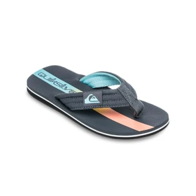 Image de Quiksilver Molokai Layback Tongs pour enfants, Taille: 35, Iron gate holmes Coton