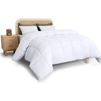 Image de Utopia Bedding Couette 220 x 240 cm, Douce et Confortable avec Languettes d&#039;angle, Confort Toute l&#039;année (Blanc)