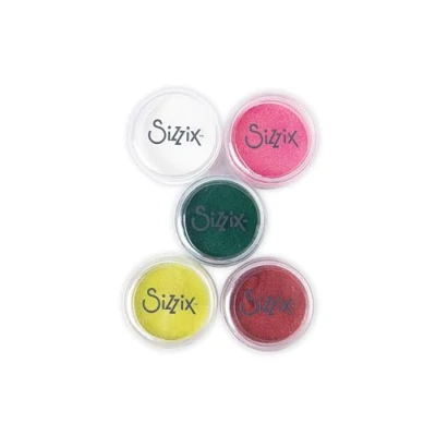 Image de Sizzix Making Essential Biodegradable Fine Glitter Muted 12g Pot 5PK 665683 Chapter 2 2022 12 g Chapitre, Multicolor, Taille Unique