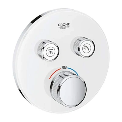 Image de Grohe 29151LS0 Grohtherm Smartcontrol Thermostatique pour Installation Encastrée 2 Sorties, Blanc