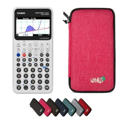 Image de CALCUSO Ensemble de Base Rose avec Calculatrice Casio Graph Math+