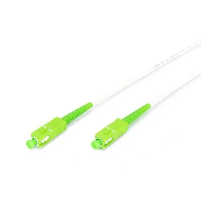Image de DIGITUS Câble à fibre optique OS2 5 m SC(APC) vers Blindé FO simplex LAN monomode SM Type de : 9/125 µ Blanc