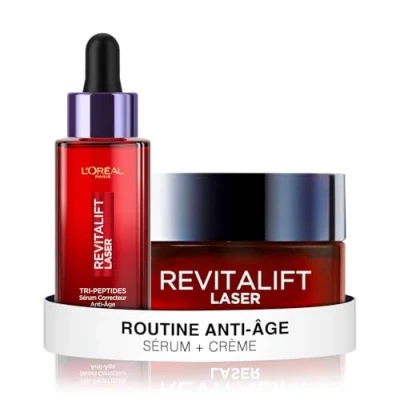 Image de L&#039;Oréal Paris Routine Soin Revitalift Laser Anti Âge 50Ml + Sérum Correcteur Tri Peptides 30Ml