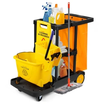 Image de chariot de nettoyage pour d&#039;entretien
