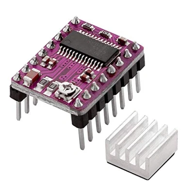 Image de AZDelivery DRV8825 Module Pilote de Moteur Pas avec dissipateur Thermique, pour Ramps 1.4, CNC Shield, Imprimante 3D Prusa Mendel Compatible Arduino et Raspberry Pi y Compris Un eBook