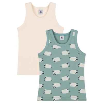 Image de Petit Bateau Junior Debardeurs 2 PACK Caraco multicoloured pour enfants, Taille: 6a, Multi coloured