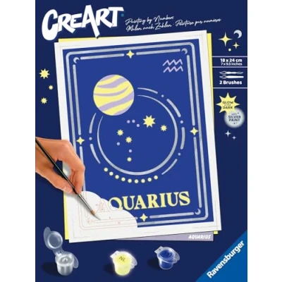 Image de Ravensburger CreArt 23738 Aquarius Peinture par numéros à partir de 14 Ans, Multicolore