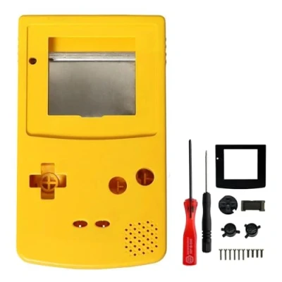 Image de OSTENT Full Housing Shell Cover de Remplacement Compatible pour Nintendo GBC Gameboy Color Console Couleur Jaune