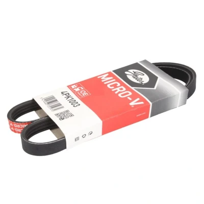 Image de GATES Micro V 4PK1003 Courroie Poly 1003 4 Polyester, EPDM (éthylène propylène diène caoutchouc) MAZDA: 323 P 3/5 portes, FAMILIA 4, MX 3
