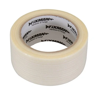 Image de Fixman 190469 Adhésif toilé robuste 50 mm x 20 m Transparent