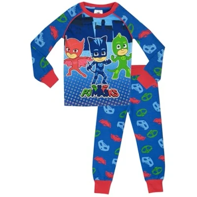 Image de PJ Masks Ensemble De Pyjamas Garçon Bien Ajusté Multicolore Taille 6 7 Ans
